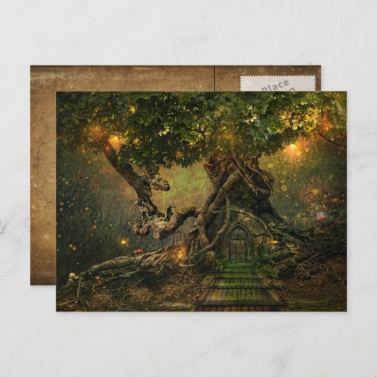 Carte postale Arbres (Devant / Derrière)