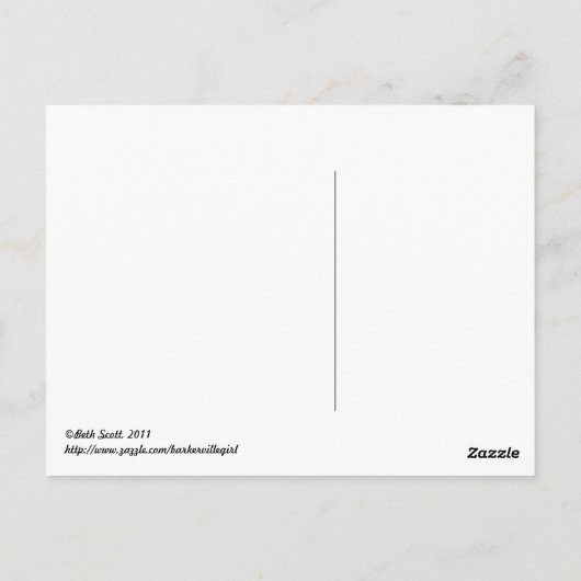 Carte Postale Arbres (Dos)