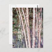 Carte Postale Arbres à bords rouges (Devant / Derrière)