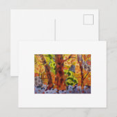 Carte Postale Arbres Abstraits (Devant / Derrière)