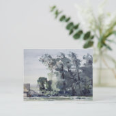 Carte Postale Arbres - Aube (Debout devant)