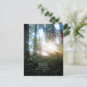 Carte Postale Arbres Bible chrétienne Verse Écriture Créationart (Debout devant)