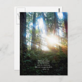 Carte Postale Arbres Bible chrétienne Verse Écriture Créationart (Devant / Derrière)