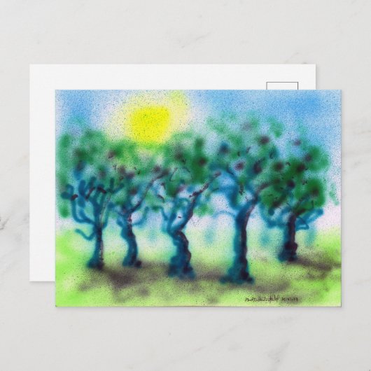 Carte Postale Arbres Brosses à Air ... Mark Edward Westerfield C (Devant / Derrière)