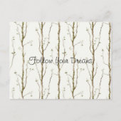 Carte Postale Arbres bruns verts (Devant)