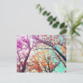 Carte Postale Arbres colorés (Debout devant)