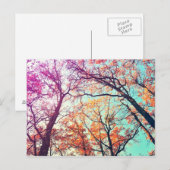 Carte Postale Arbres colorés (Devant / Derrière)