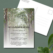 Carte Postale Arbres commémoratifs de célébration de la vie