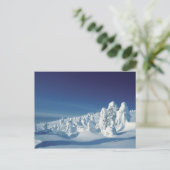 Carte Postale Arbres couverts de neige (Debout devant)