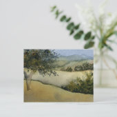 Carte postale "Arbres dans un champ #1" (Debout devant)