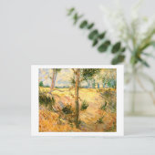 Carte Postale Arbres dans un champ par jour ensoleillé, Van Gogh (Debout devant)