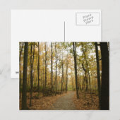 Carte postale Arbres d'automne (Devant / Derrière)