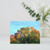 CARTE POSTALE ARBRES D'AUTOMNE (Debout devant)