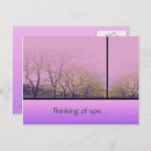 Carte Postale Arbres d'automne (Devant / Derrière)