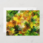 CARTE POSTALE ARBRES D'ÉTÉ (Devant / Derrière)