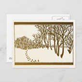 Carte Postale Arbres d'hiver (Devant / Derrière)