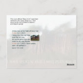 Carte Postale Arbres du champ (Dos)