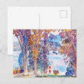 Carte Postale Arbres et eau par Childe Hassam (Devant / Derrière)