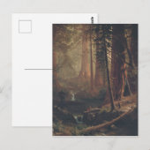 Carte Postale Arbres géants de Californie d'Albert Bierstadt (Devant / Derrière)