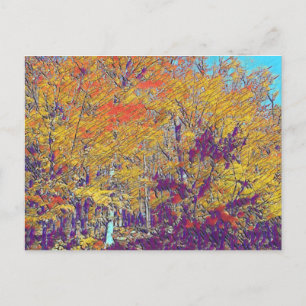 Carte Postale Arbres impressionnistes modernes