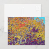 Carte Postale Arbres impressionnistes modernes (Devant / Derrière)