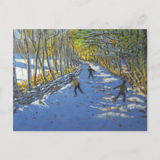 Carte Postale Arbres jaunes Allestree Park 2012 (Devant)