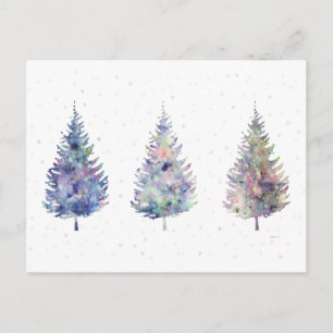 Carte Postale Arbres merveilleux d'hiver Art