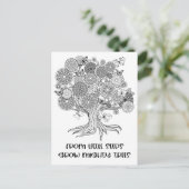 Carte Postale Arbres puissants Positivité Mindfulness Couleur de (Debout devant)