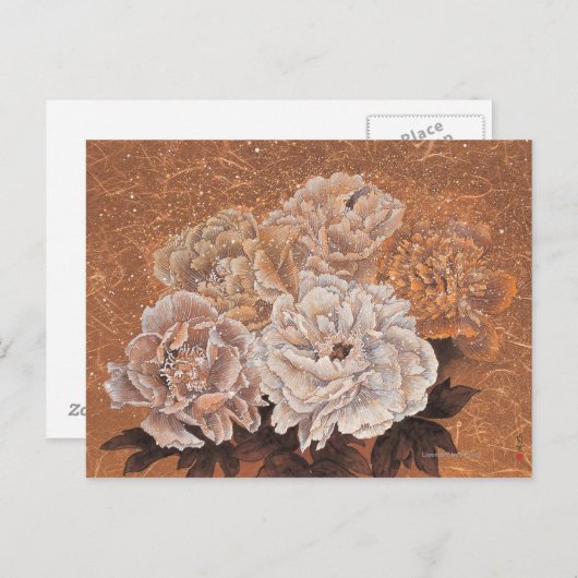 Carte Postale Arbustes à fleurs (Devant / Derrière)