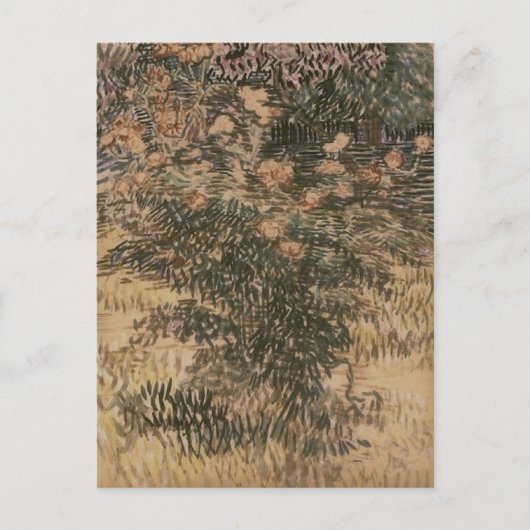Carte Postale Arbustes à fleurs, Vincent van Gogh (Devant)