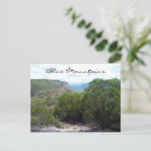 Carte Postale arbustes de montagnes bleues (Debout devant)