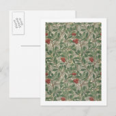 Carte Postale 'Arbutus' wallpaper designed par Kathleen Kersey f (Devant / Derrière)