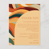 Carte Postale Arc Abstrait Rétro Terrain en terre cuite Merci (Devant)