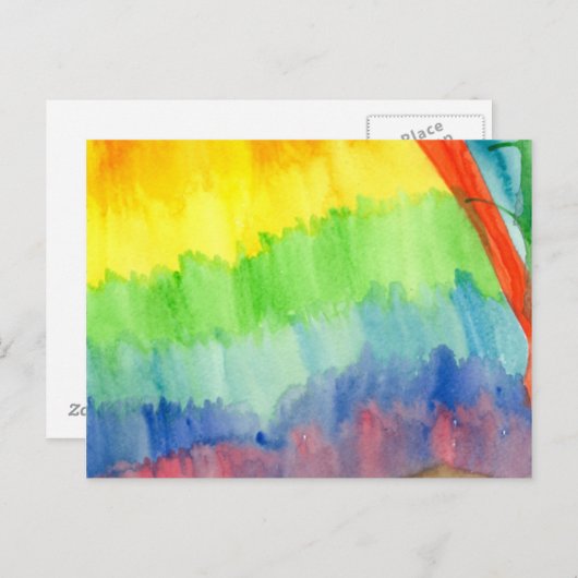 Carte Postale Arc arc-en-ciel (Devant / Derrière)