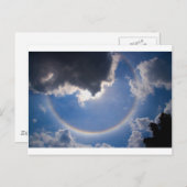 Carte Postale Arc arc-en-ciel circulaire (Devant / Derrière)