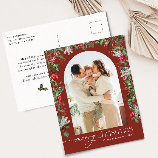 Carte Postale Arc botanique de Bourgogne 1 Photo Noël