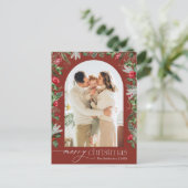 Carte Postale Arc botanique de Bourgogne 1 Photo Noël (Debout devant)