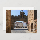 Carte Postale Arc de Cáceres, Espagne (Devant / Derrière)