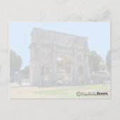 Carte Postale Arc de Constantin Rome (Dos)