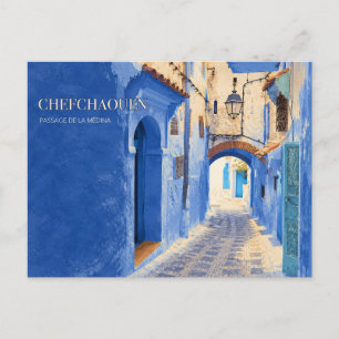 Carte Postale Arc de la Médina de Chefchaouen Art de voyage vi