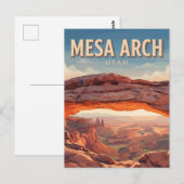 Carte Postale Arc de Mesa Moab Utah (Devant / Derrière)