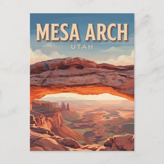 Carte Postale Arc de Mesa Moab Utah (Devant)