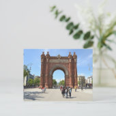Carte Postale Arc de Triomf, Barcelone (Debout devant)