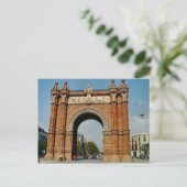 Carte Postale Arc De Triomf, Barcelone (Debout devant)