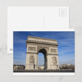 Carte Postale arc de triomphe (Devant / Derrière)