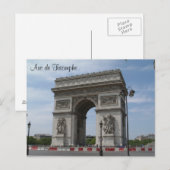 Carte Postale Arc de Triomphe (Devant / Derrière)