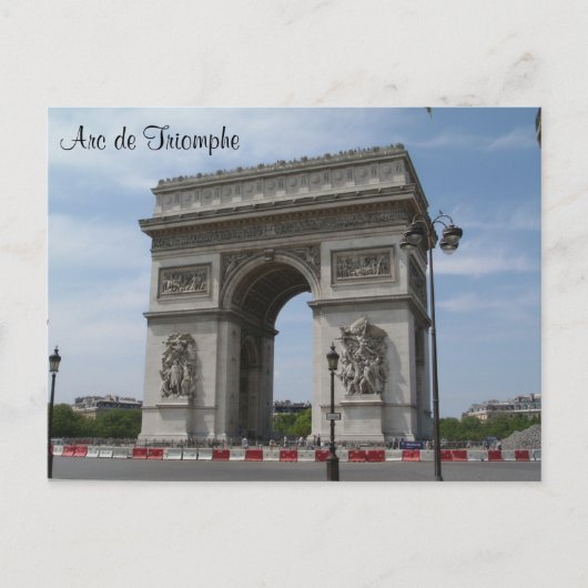 Carte Postale Arc de Triomphe (Devant)