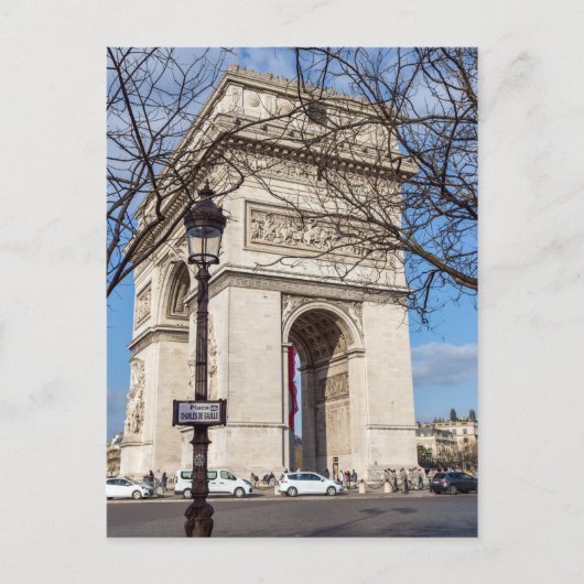 Carte Postale Arc de Triomphe à Paris, France (Devant)
