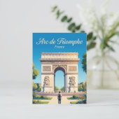 Carte Postale Arc de Triomphe de l'Étoile (Debout devant)