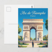 Carte Postale Arc de Triomphe de l'Étoile (Devant / Derrière)